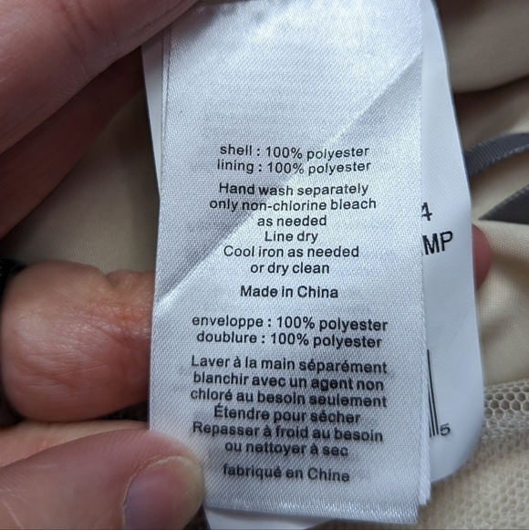 White by Vera Wang Bobbin Net Dress Sz 12 - Picture 13 of 13